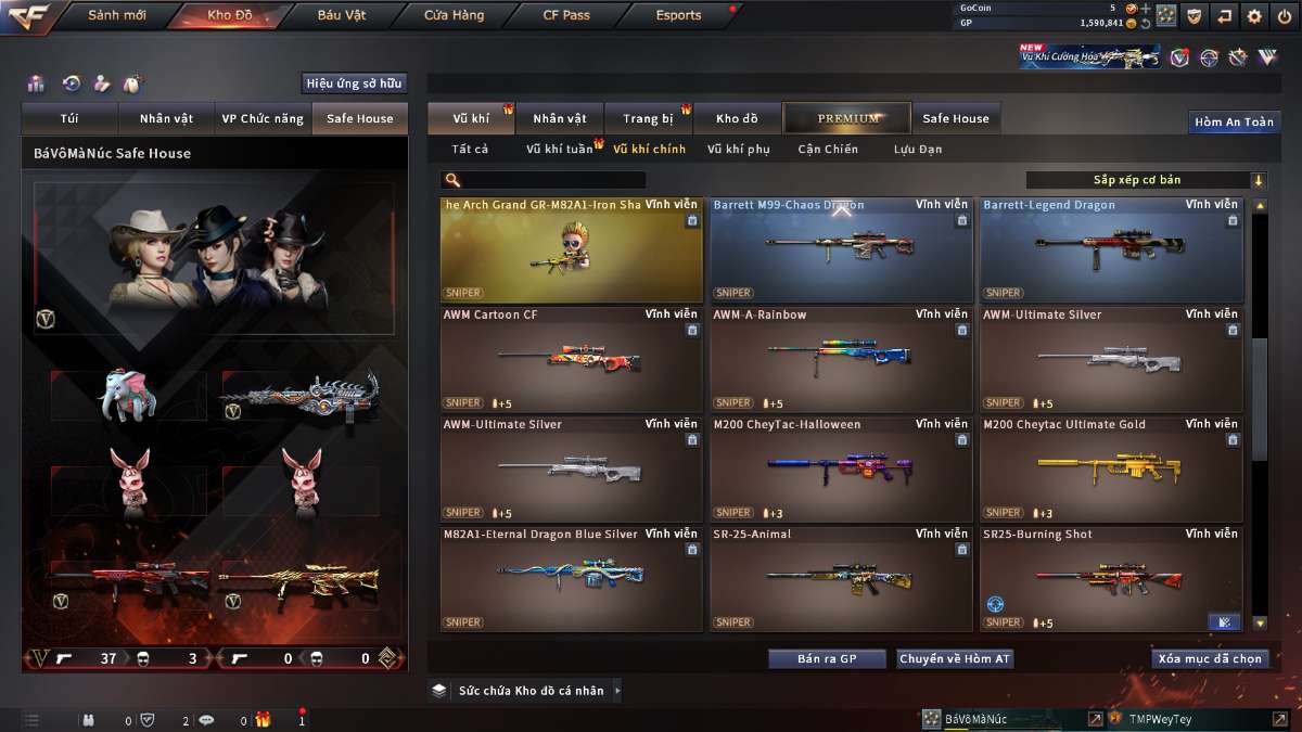 shop acc cf uy tin gia re